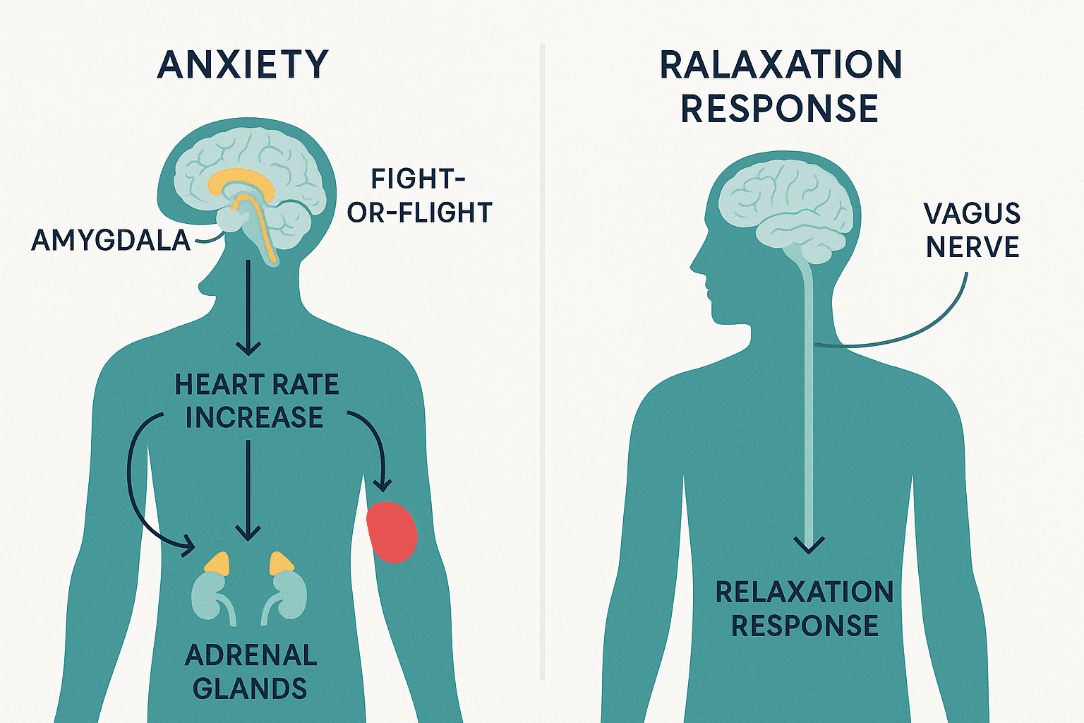 Anxiety anatomy diagram