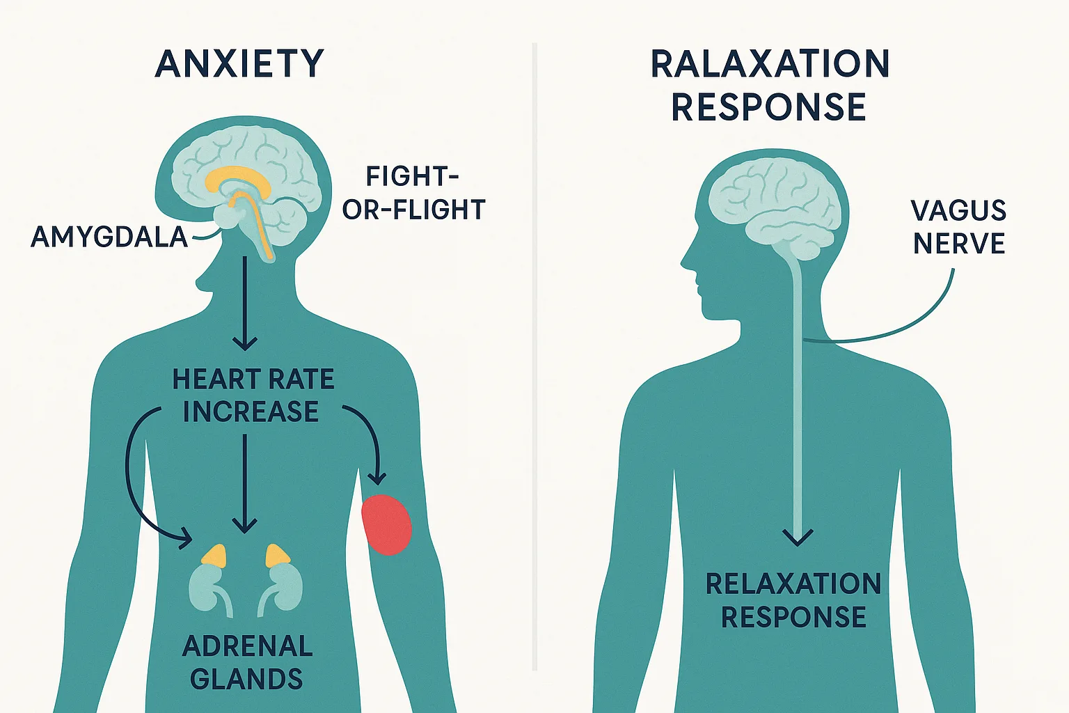 Anxiety anatomy diagram