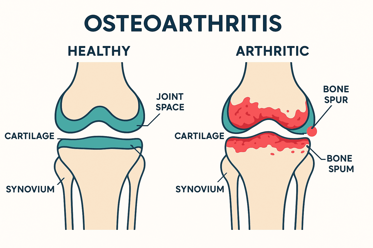 Arthritis anatomy diagram