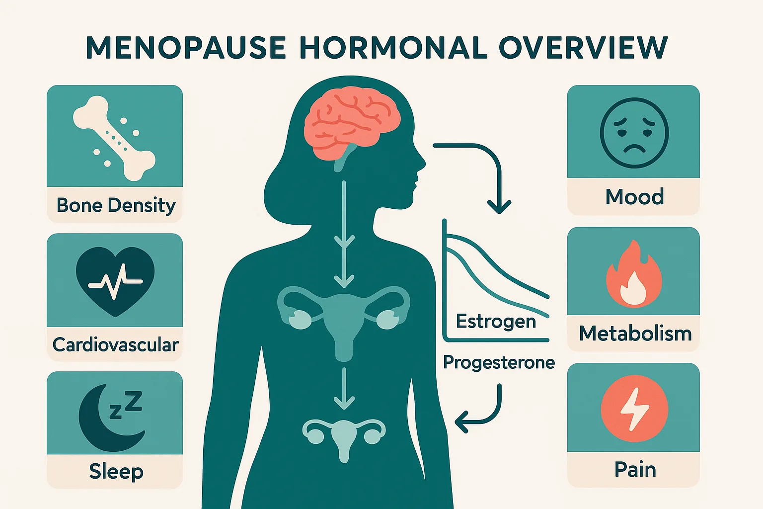 Menopause anatomy diagram