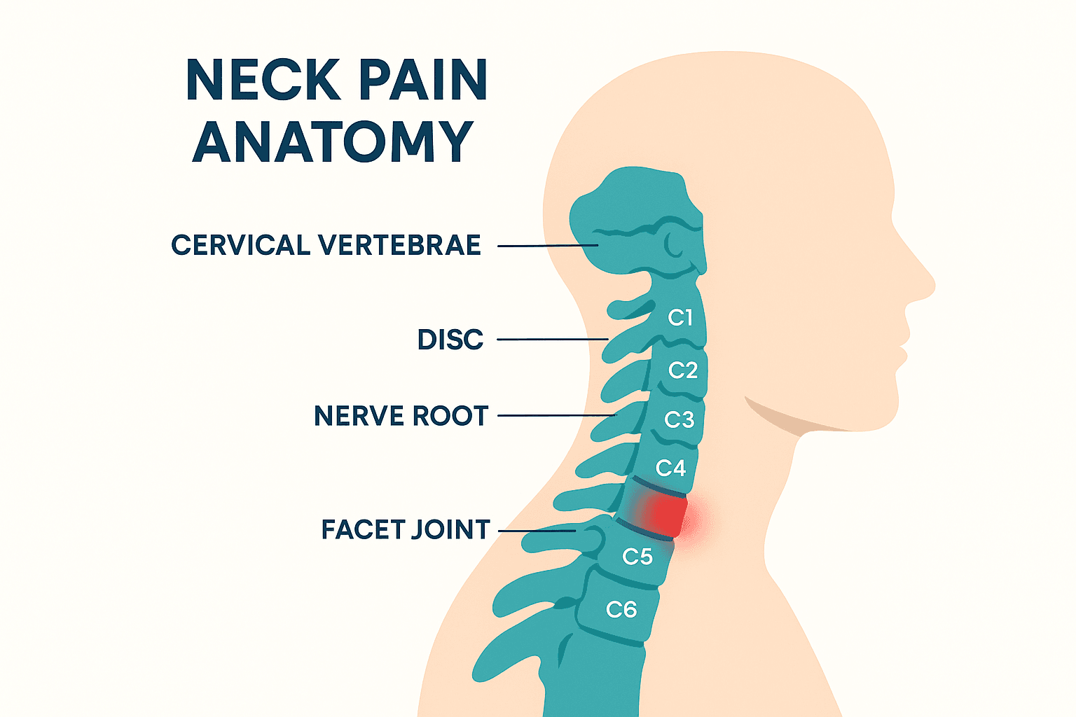 Neck Pain anatomy diagram