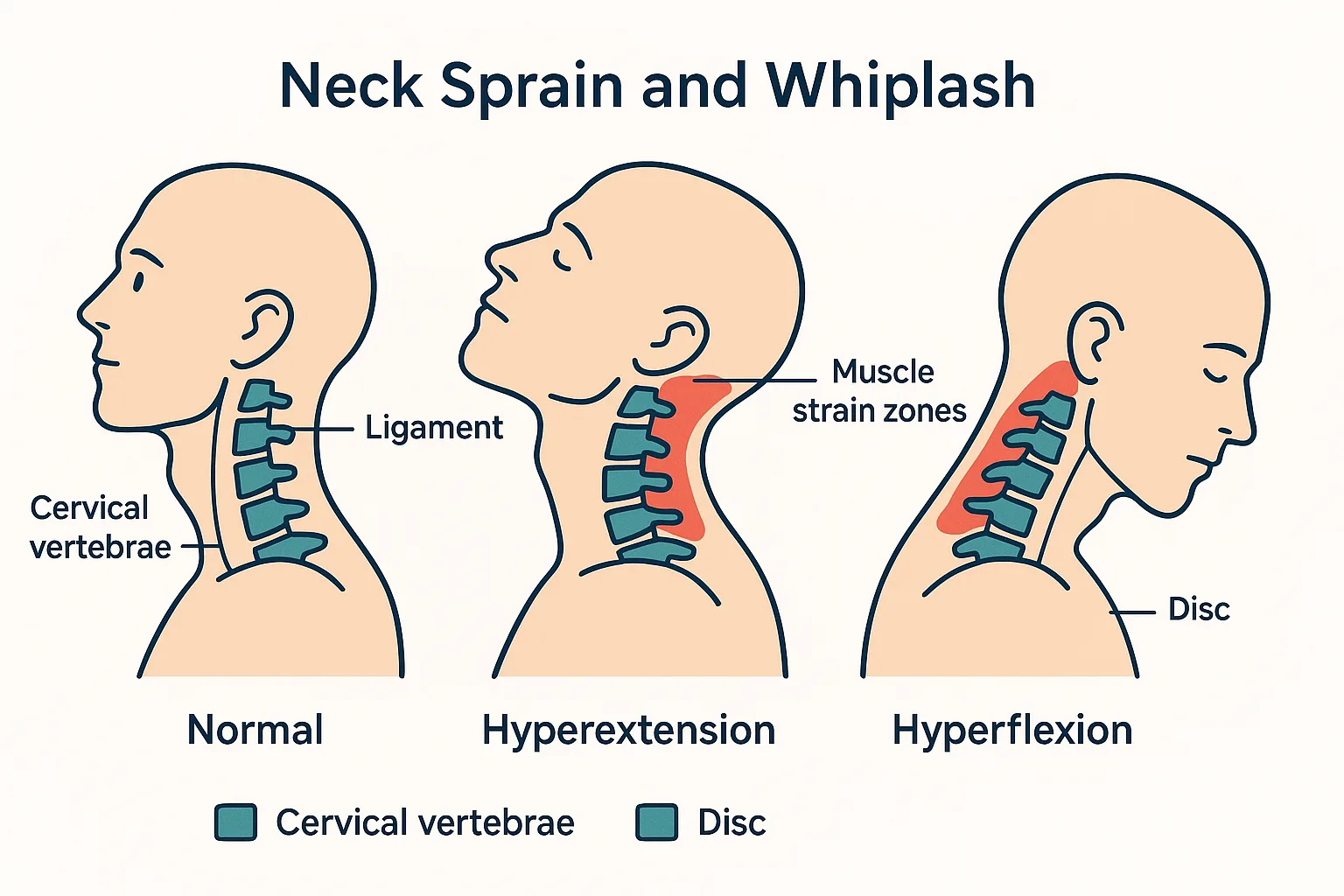 Neck Sprain anatomy diagram