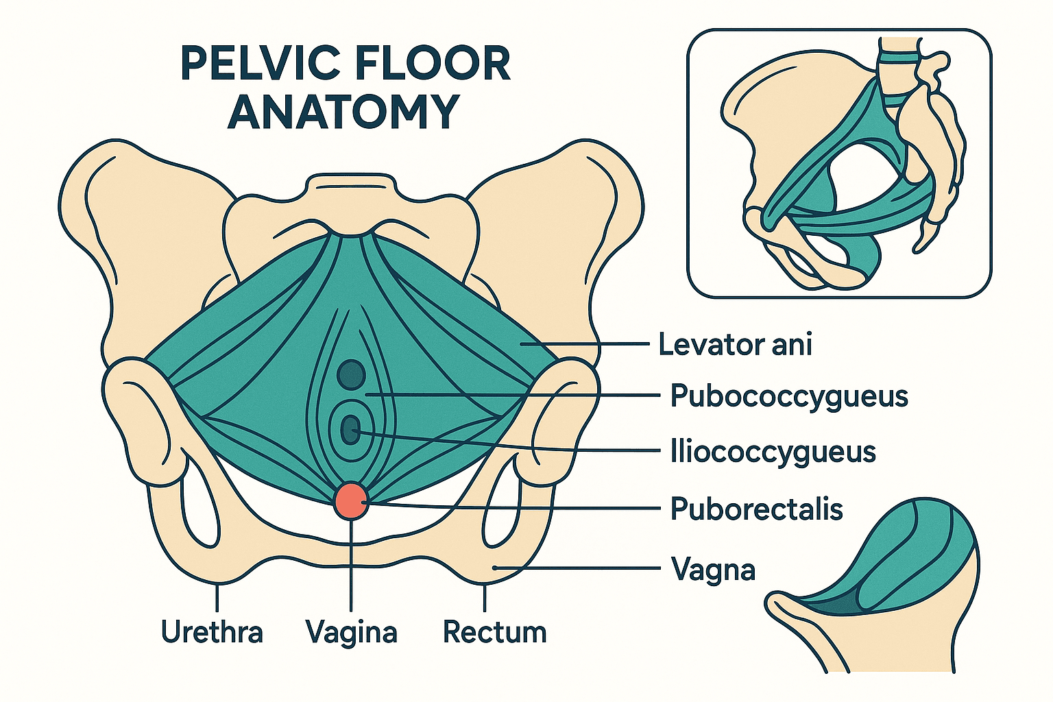 Pelvic Floor Dysfunction anatomy diagram