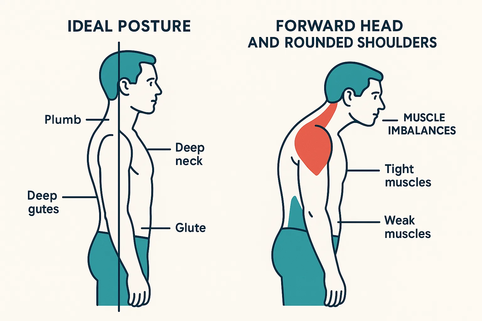 Poor Posture anatomy diagram