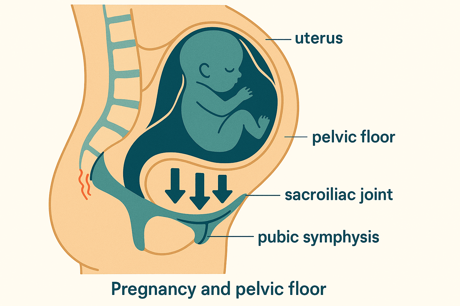 Prenatal Pelvic Health anatomy diagram