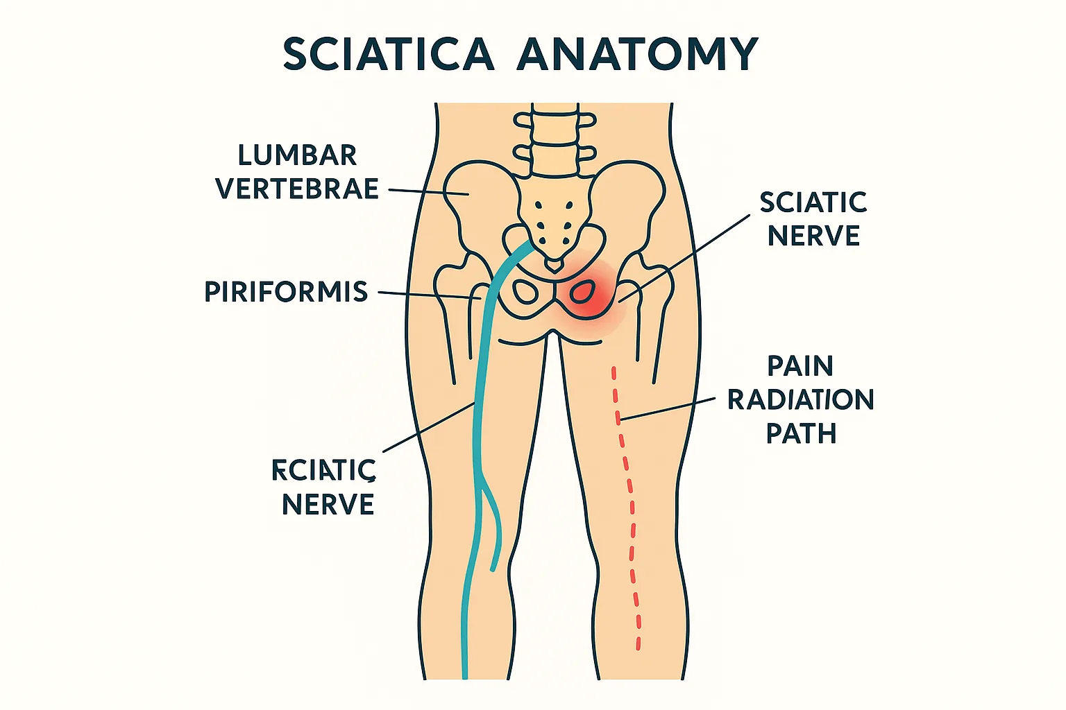 Sciatica anatomy diagram