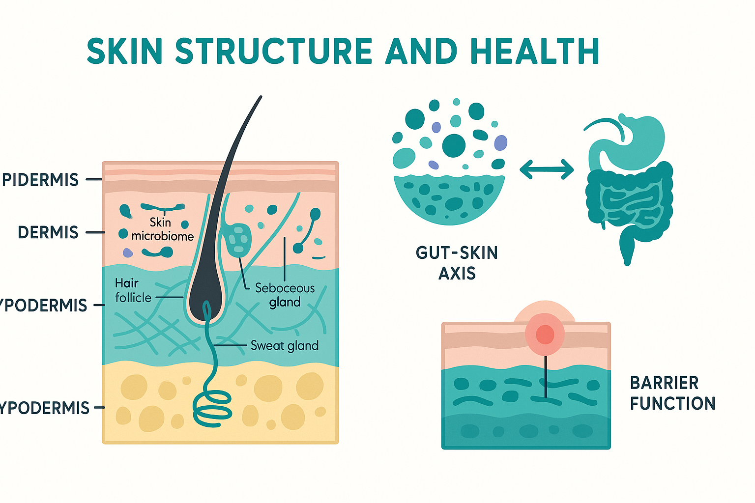 Skin Health anatomy diagram