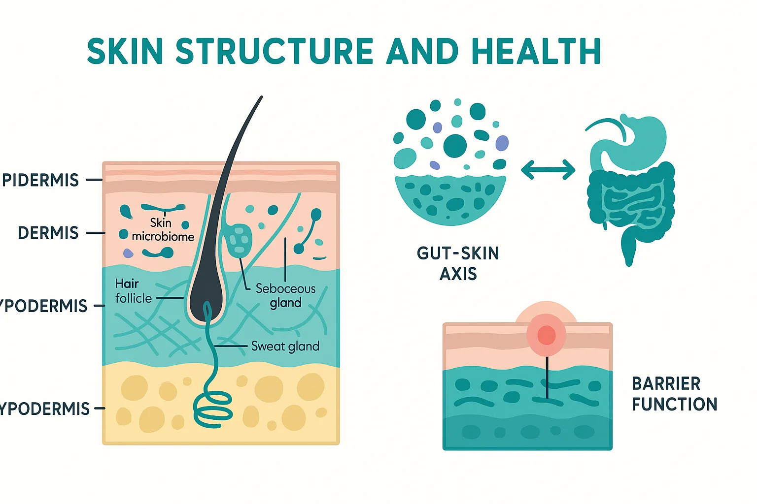 Skin Health anatomy diagram