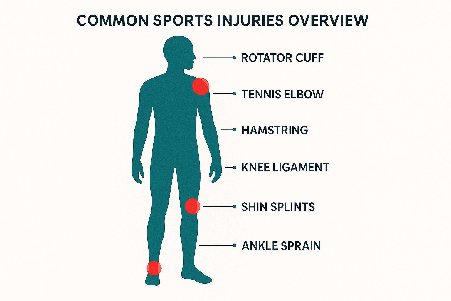 Sports Injury anatomy diagram