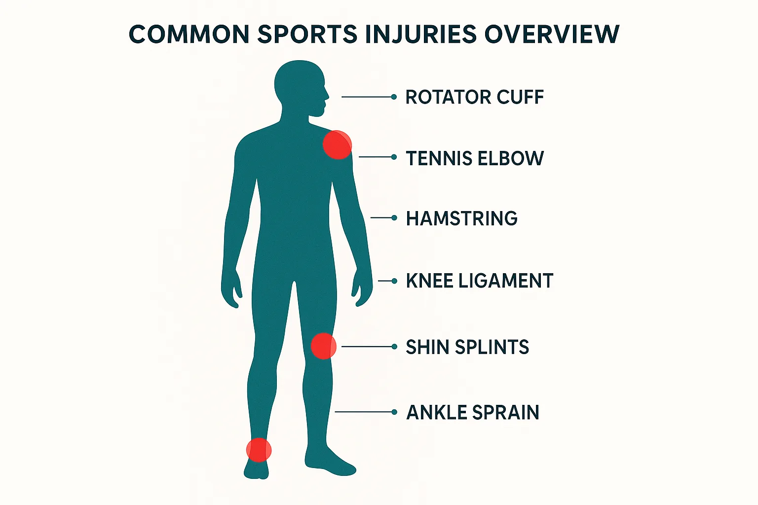 Sports Injury anatomy diagram