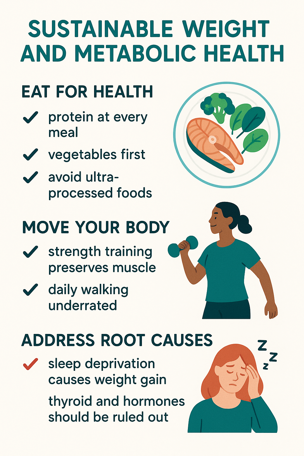 Weight Management self-care routine infographic