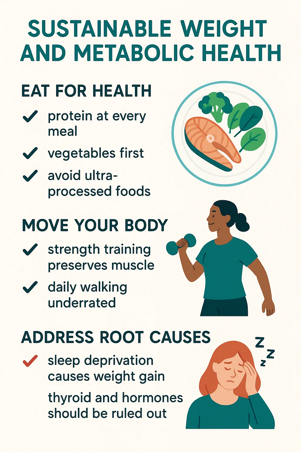 Weight Management self-care routine infographic